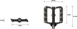 Syntace NumberNine2 Titan Plattformpedale -Fahrradteile 233703